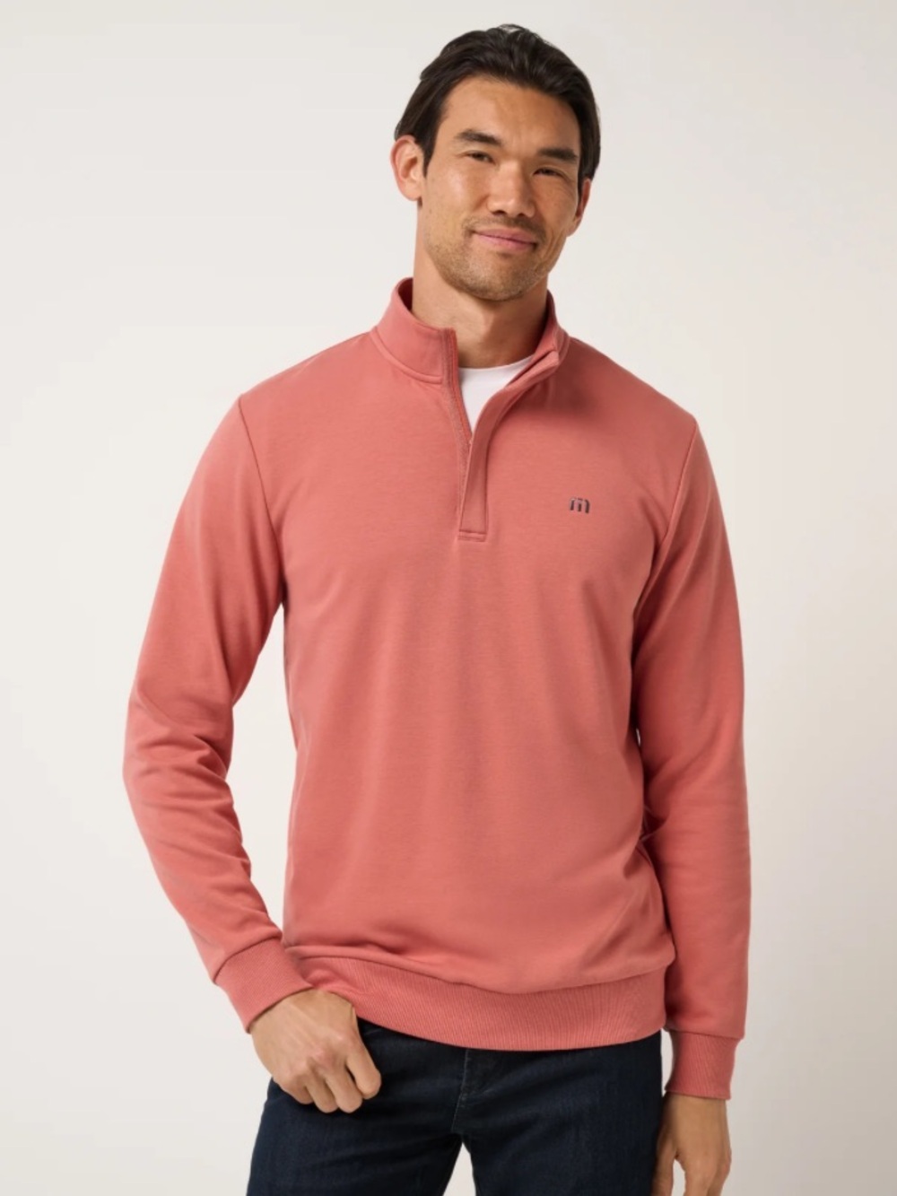 Travis Mathew Cloud Quarter Zip 2.0 Brick Dust 2.0